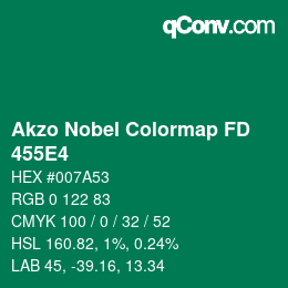 Color code: Akzo Nobel Colormap FD - 455E4 | qconv.com