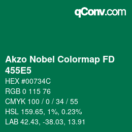 Color code: Akzo Nobel Colormap FD - 455E5 | qconv.com