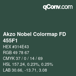 Color code: Akzo Nobel Colormap FD - 455F1 | qconv.com