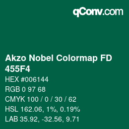 Código de color: Akzo Nobel Colormap FD - 455F4 | qconv.com