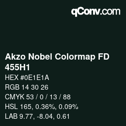 Color code: Akzo Nobel Colormap FD - 455H1 | qconv.com