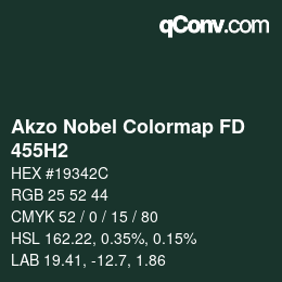 Color code: Akzo Nobel Colormap FD - 455H2 | qconv.com