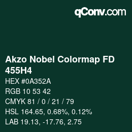 Color code: Akzo Nobel Colormap FD - 455H4 | qconv.com
