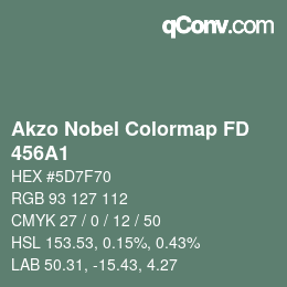 Code couleur: Akzo Nobel Colormap FD - 456A1 | qconv.com