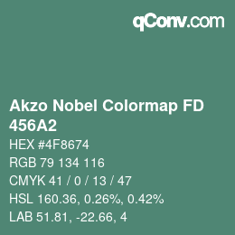 Farbcode: Akzo Nobel Colormap FD - 456A2 | qconv.com