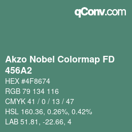 Code couleur: Akzo Nobel Colormap FD - 456A2 | qconv.com