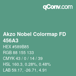 Farbcode: Akzo Nobel Colormap FD - 456A3 | qconv.com