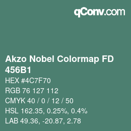 Farbcode: Akzo Nobel Colormap FD - 456B1 | qconv.com