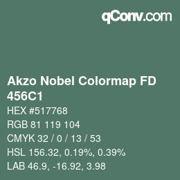 Color code: Akzo Nobel Colormap FD - 456C1 | qconv.com
