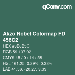 Color code: Akzo Nobel Colormap FD - 456C2 | qconv.com