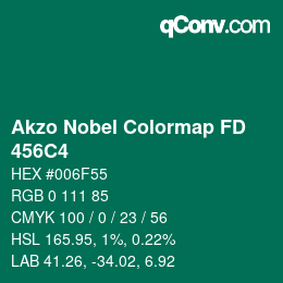 Color code: Akzo Nobel Colormap FD - 456C4 | qconv.com