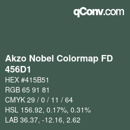 Color code: Akzo Nobel Colormap FD - 456D1 | qconv.com