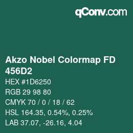 Color code: Akzo Nobel Colormap FD - 456D2 | qconv.com