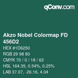 Code couleur: Akzo Nobel Colormap FD - 456D2 | qconv.com