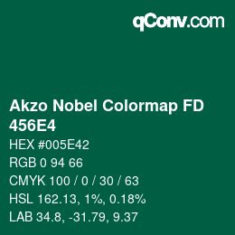 Color code: Akzo Nobel Colormap FD - 456E4 | qconv.com