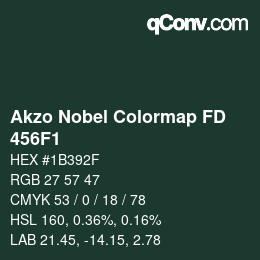 Farbcode: Akzo Nobel Colormap FD - 456F1 | qconv.com