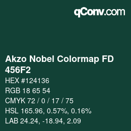 Code couleur: Akzo Nobel Colormap FD - 456F2 | qconv.com