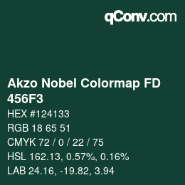 Color code: Akzo Nobel Colormap FD - 456F3 | qconv.com