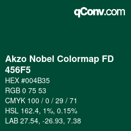 Farbcode: Akzo Nobel Colormap FD - 456F5 | qconv.com