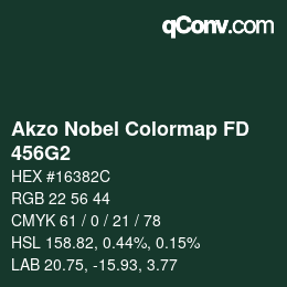 Color code: Akzo Nobel Colormap FD - 456G2 | qconv.com