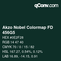 Color code: Akzo Nobel Colormap FD - 456G5 | qconv.com