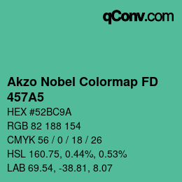 Code couleur: Akzo Nobel Colormap FD - 457A5 | qconv.com