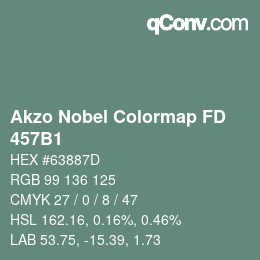 Color code: Akzo Nobel Colormap FD - 457B1 | qconv.com