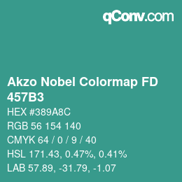 Color code: Akzo Nobel Colormap FD - 457B3 | qconv.com