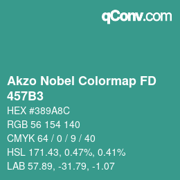 Code couleur: Akzo Nobel Colormap FD - 457B3 | qconv.com