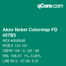 Color code: Akzo Nobel Colormap FD - 457B5 | qconv.com