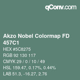Color code: Akzo Nobel Colormap FD - 457C1 | qconv.com