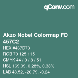 Color code: Akzo Nobel Colormap FD - 457C2 | qconv.com