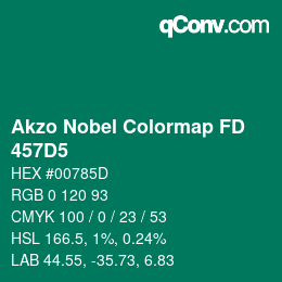Code couleur: Akzo Nobel Colormap FD - 457D5 | qconv.com
