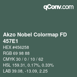 Code couleur: Akzo Nobel Colormap FD - 457E1 | qconv.com