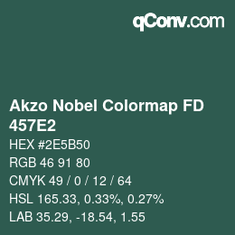 Color code: Akzo Nobel Colormap FD - 457E2 | qconv.com