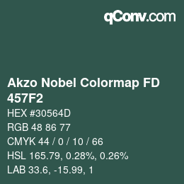 Color code: Akzo Nobel Colormap FD - 457F2 | qconv.com