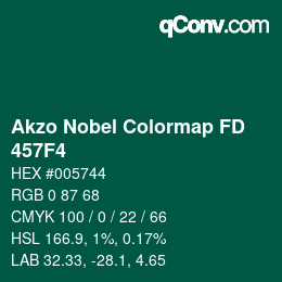 Color code: Akzo Nobel Colormap FD - 457F4 | qconv.com