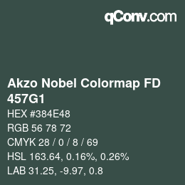 Color code: Akzo Nobel Colormap FD - 457G1 | qconv.com