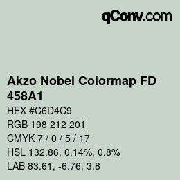 Farbcode: Akzo Nobel Colormap FD - 458A1 | qconv.com