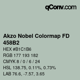 Farbcode: Akzo Nobel Colormap FD - 458B2 | qconv.com