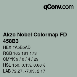 Color code: Akzo Nobel Colormap FD - 458B3 | qconv.com