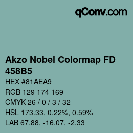 Color code: Akzo Nobel Colormap FD - 458B5 | qconv.com