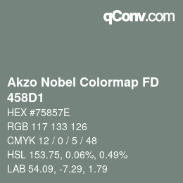 Color code: Akzo Nobel Colormap FD - 458D1 | qconv.com