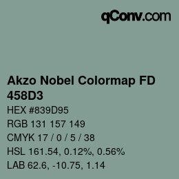 Color code: Akzo Nobel Colormap FD - 458D3 | qconv.com