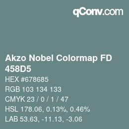カラーコード: Akzo Nobel Colormap FD - 458D5 | qconv.com