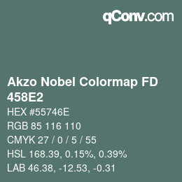 Color code: Akzo Nobel Colormap FD - 458E2 | qconv.com