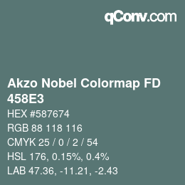 Código de color: Akzo Nobel Colormap FD - 458E3 | qconv.com