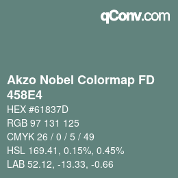Color code: Akzo Nobel Colormap FD - 458E4 | qconv.com