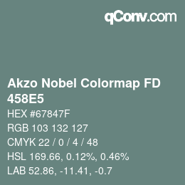 Color code: Akzo Nobel Colormap FD - 458E5 | qconv.com