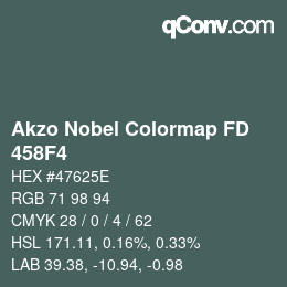Color code: Akzo Nobel Colormap FD - 458F4 | qconv.com